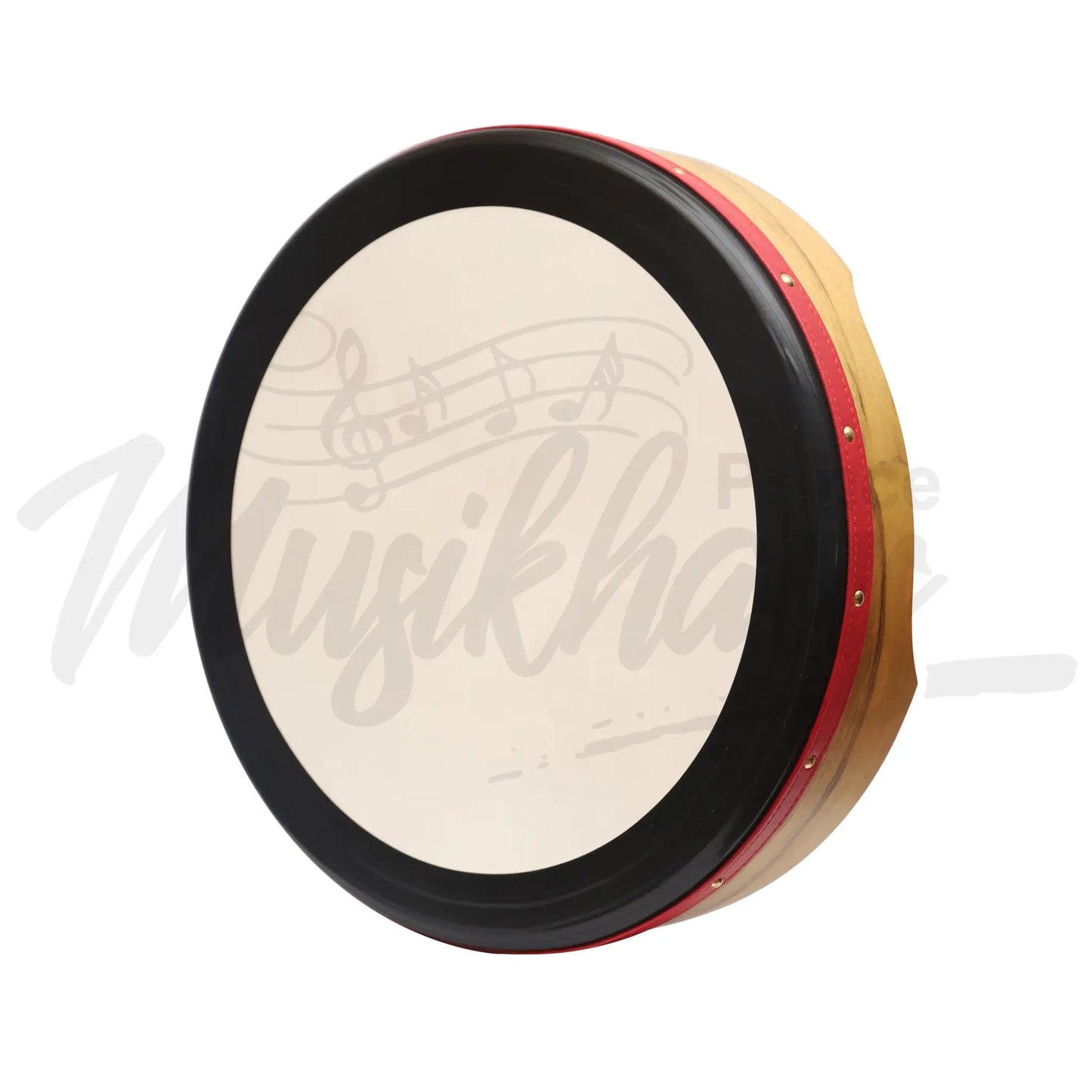 16’’X4’’ (40.6X10.1 Cm) Heartland Non Tunable Bodhran T-Bar Deep Tune Mulberry