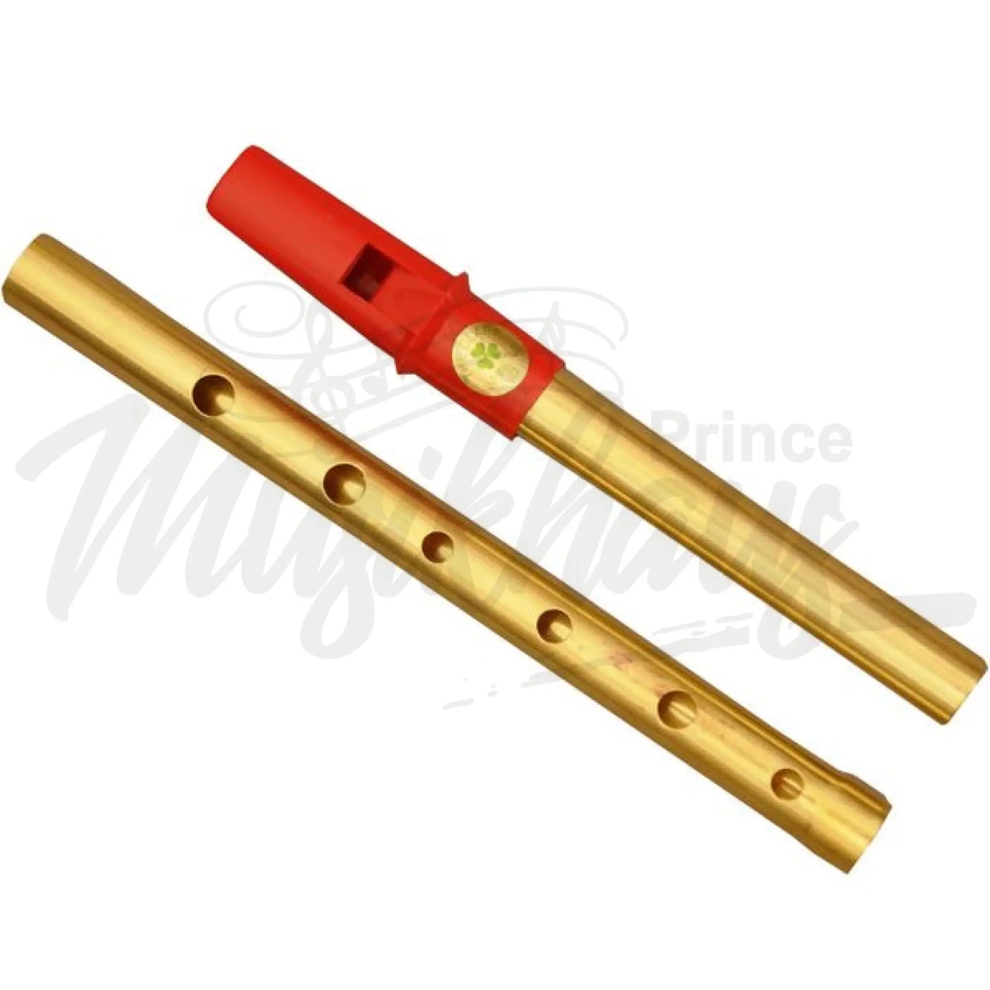 Clare Irish Tin Whistle 2 Part In D Brass Red