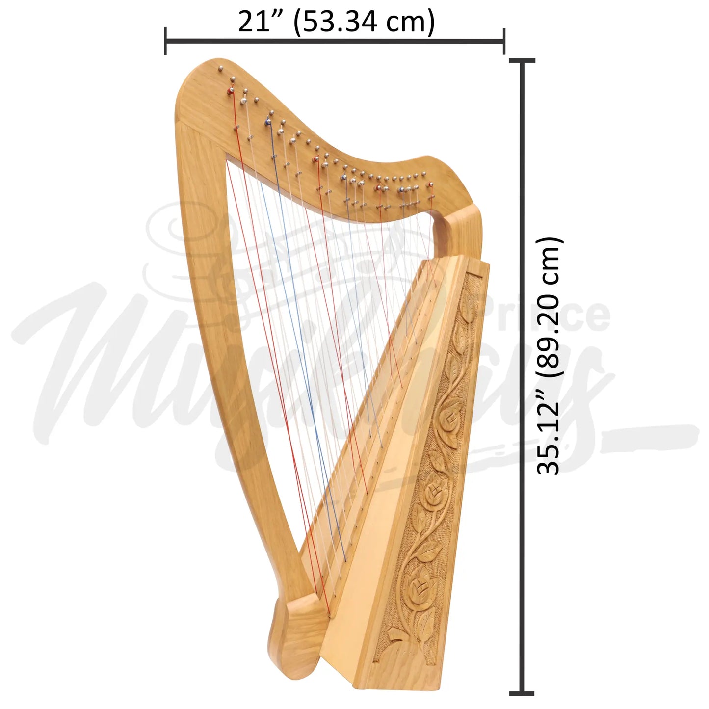 Cross Strung Harp 38 String Ashwood