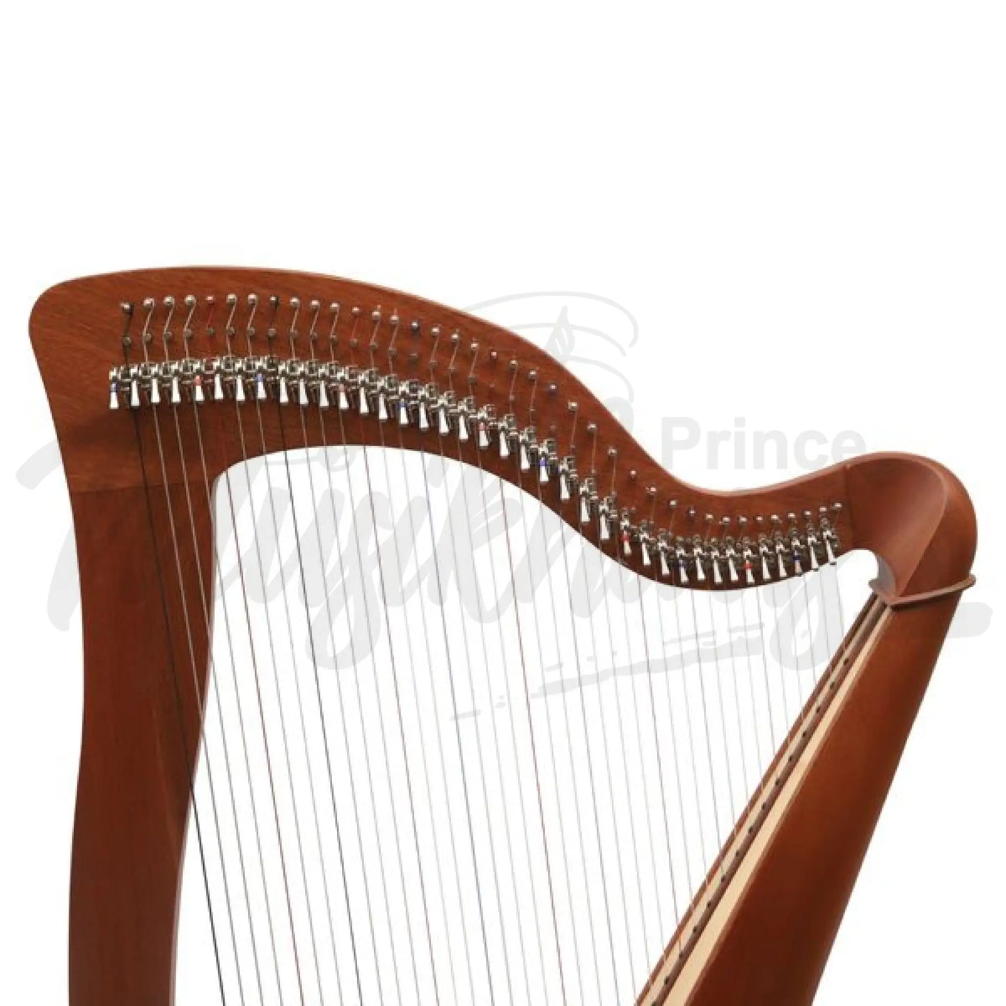 Mchugh Harp 38 String In Mohagany Round Back