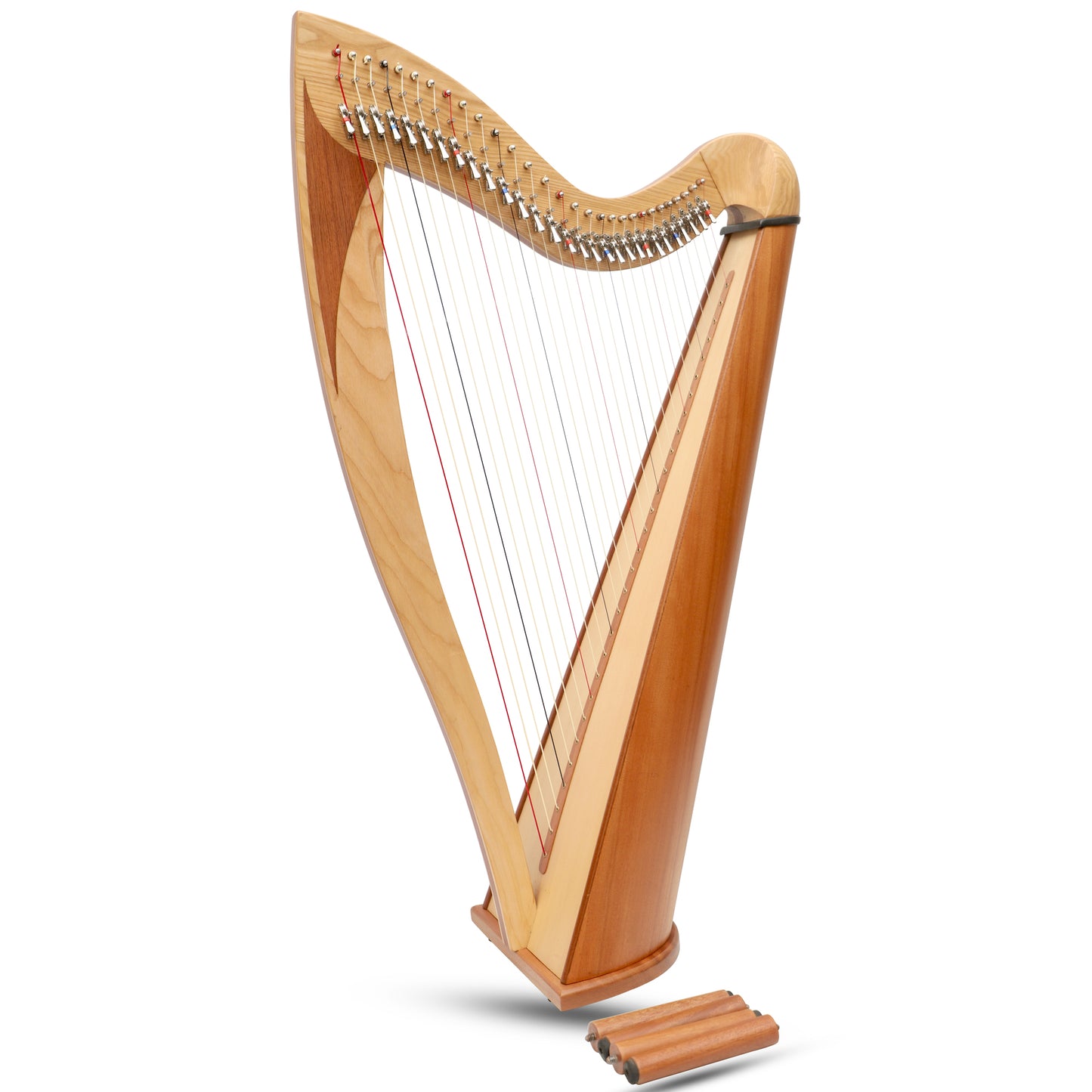 McHugh Atlas Harp 29 String Ash and Mahogany Roundback