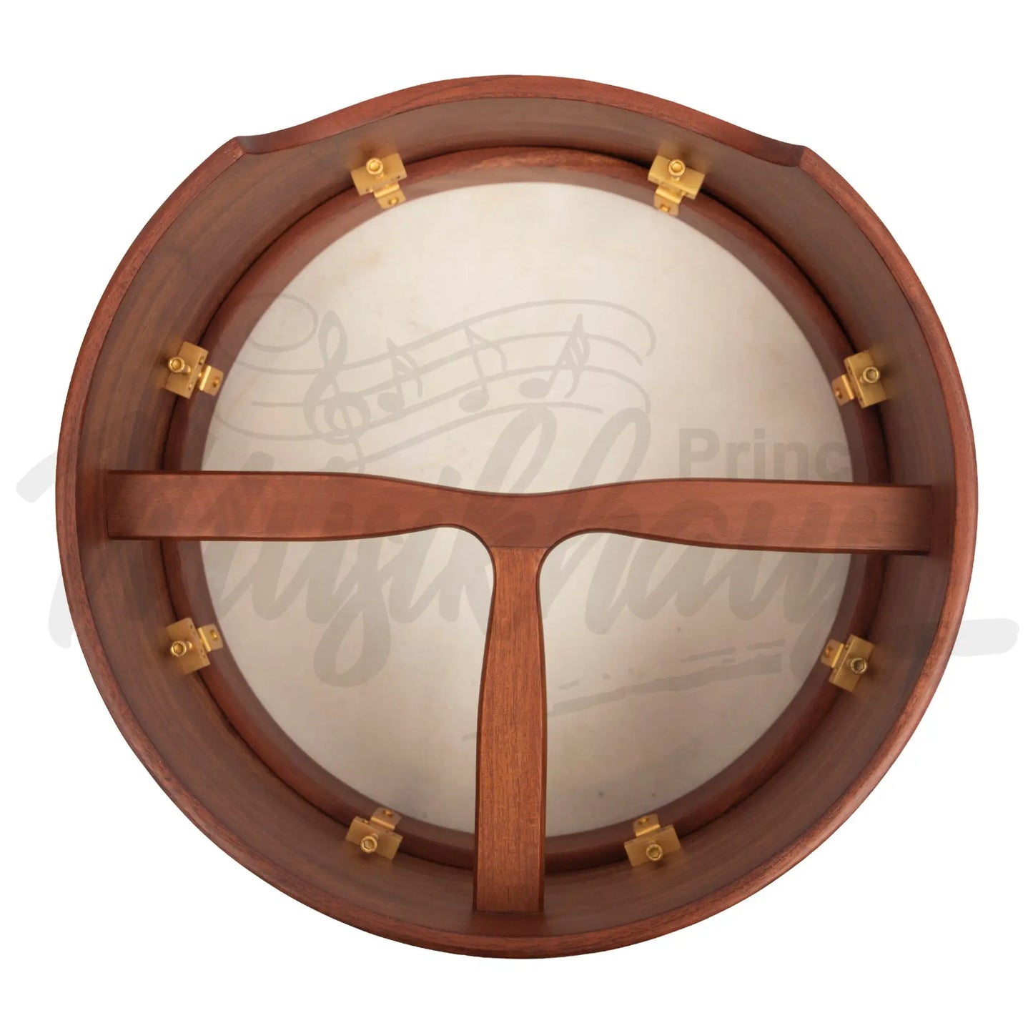 Muzikkon 14’’X6’’ Heartland Tunable Irish Bodhran Drum Deep Rim With T-Bar & Taped Finish Tune
