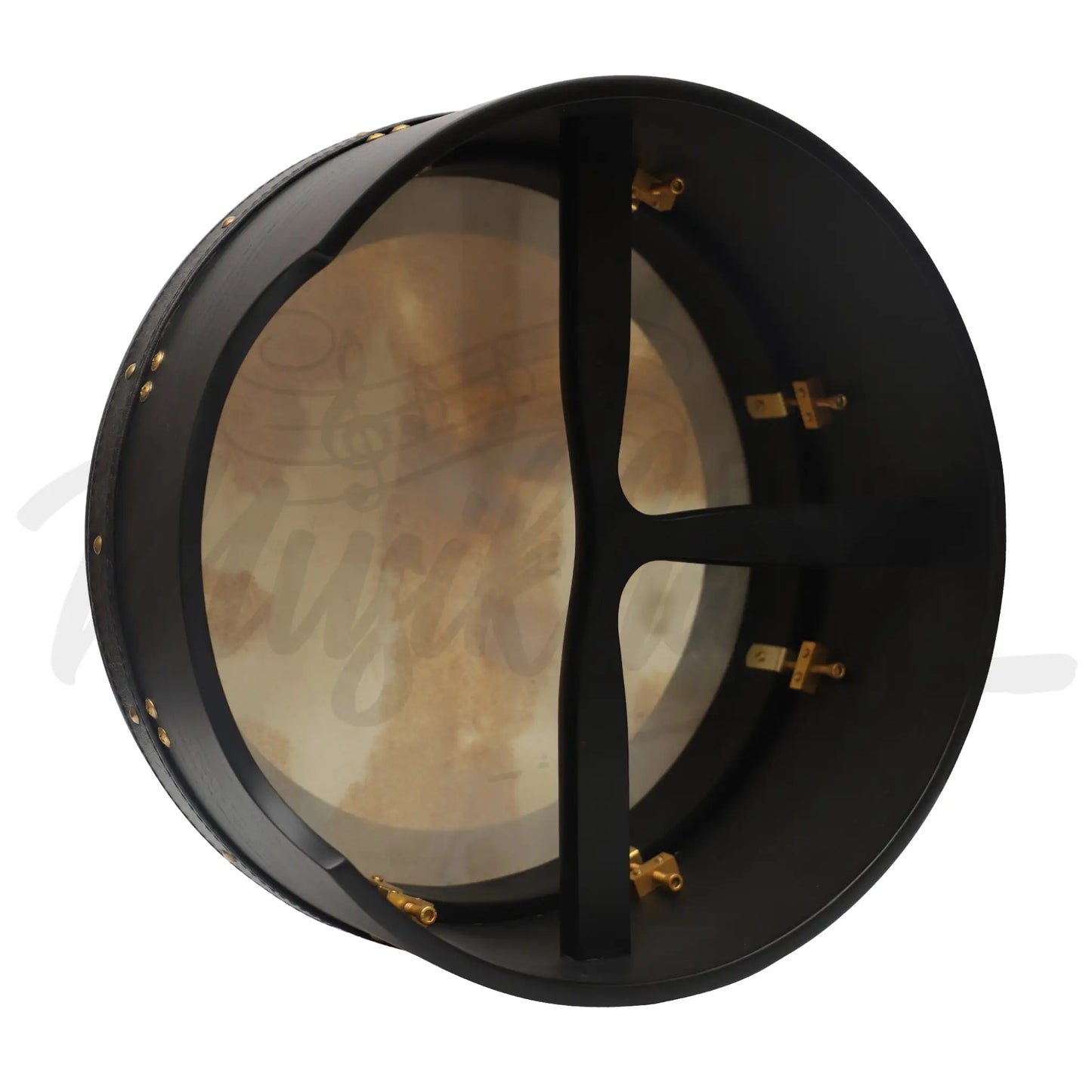 Muzikkon 14’’X6’’ Heartland Tunable Irish Bodhran Drum Deep Rim With T-Bar & Taped Finish Tune