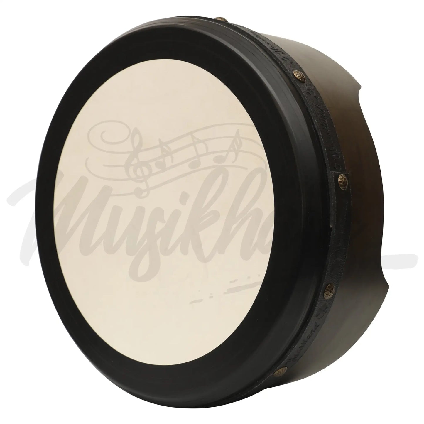 Muzikkon 16”X6’’ Premium Celtic Irish Bodhran With Easy Tune System Deep Rim T-Bar & Taped