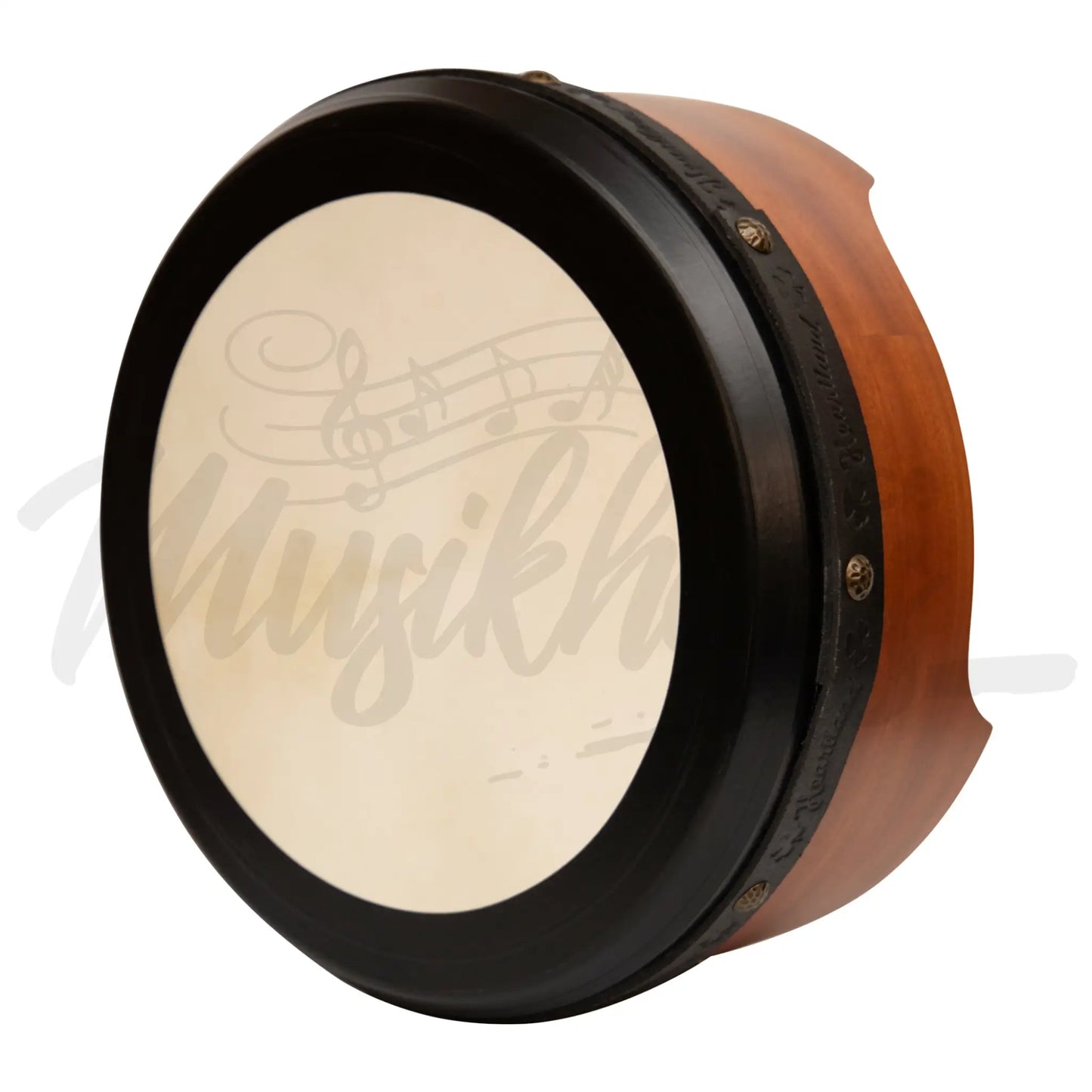 Muzikkon 16”X6’’ Premium Celtic Irish Bodhran With Easy Tune System Deep Rim T-Bar & Taped