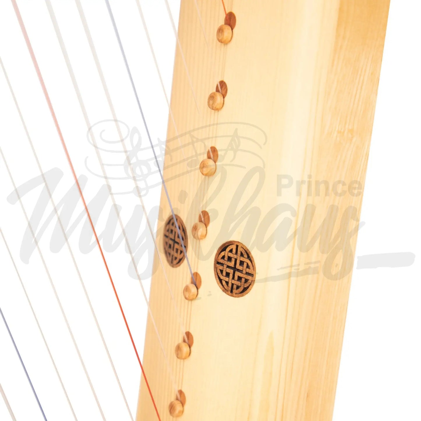 Muzikkon Gothic Harp 19 String Ashwood