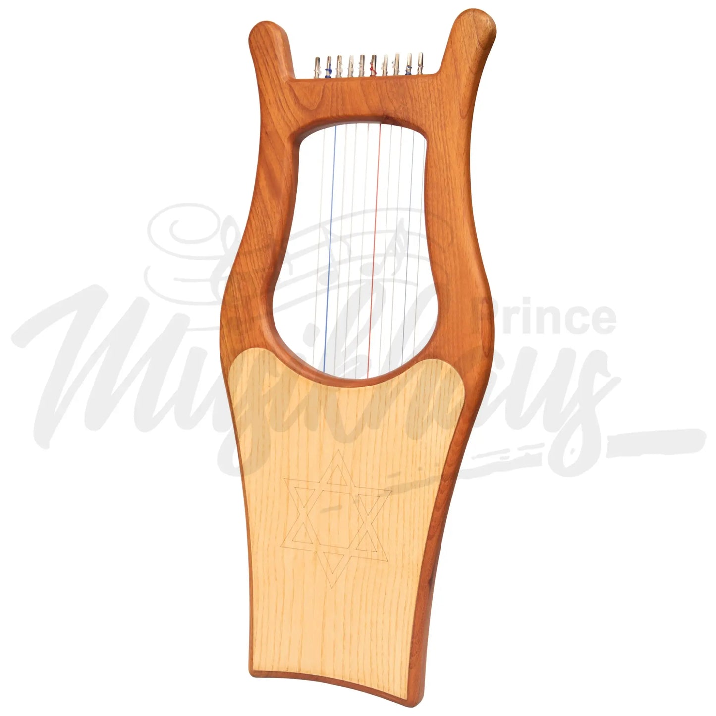 Muzikkon Large Kinnor Harp 10 String Red Cedar