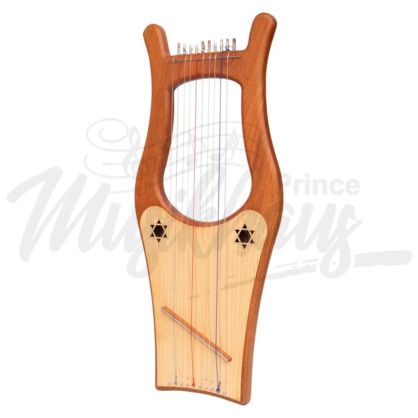 Muzikkon Large Kinnor Harp 10 String Red Cedar