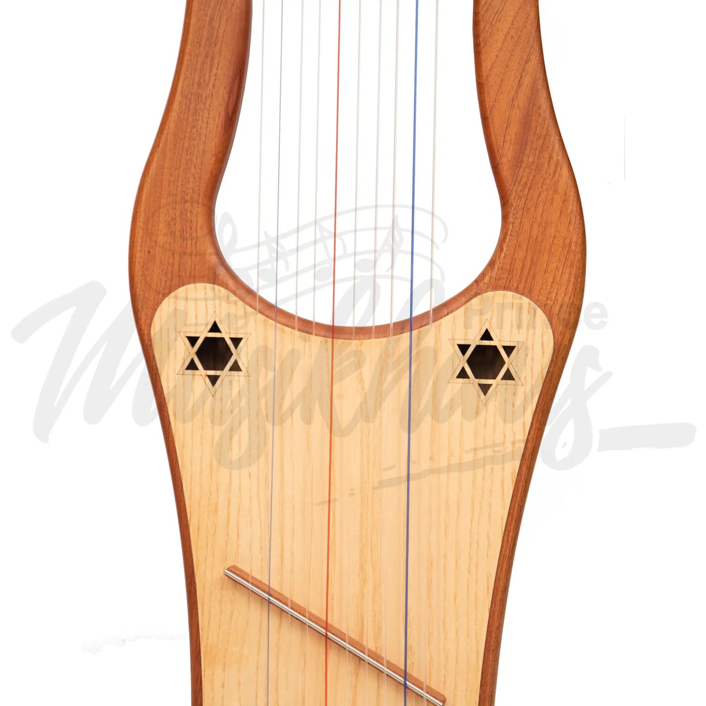 Muzikkon Large Kinnor Harp 10 String Red Cedar
