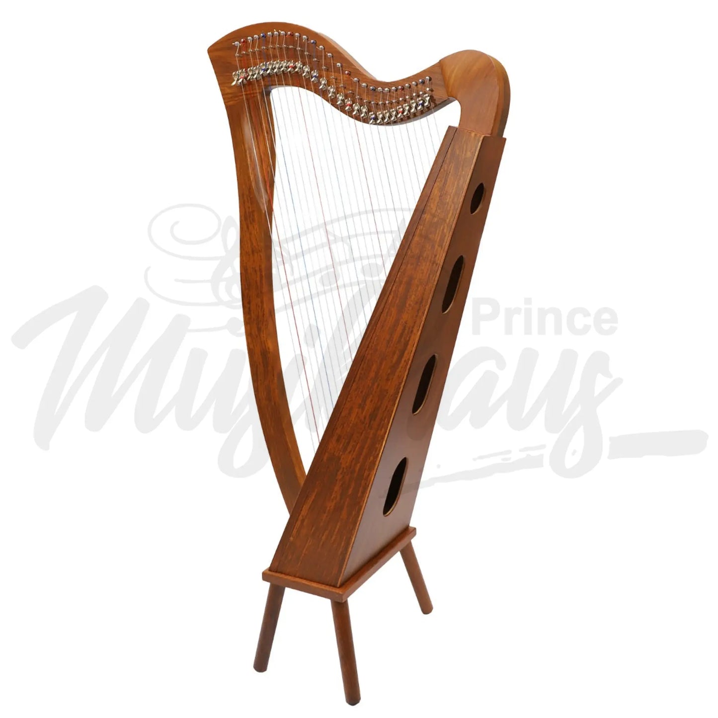 Muzikkon Mchugh Harp 27 String Rosewood Square Back