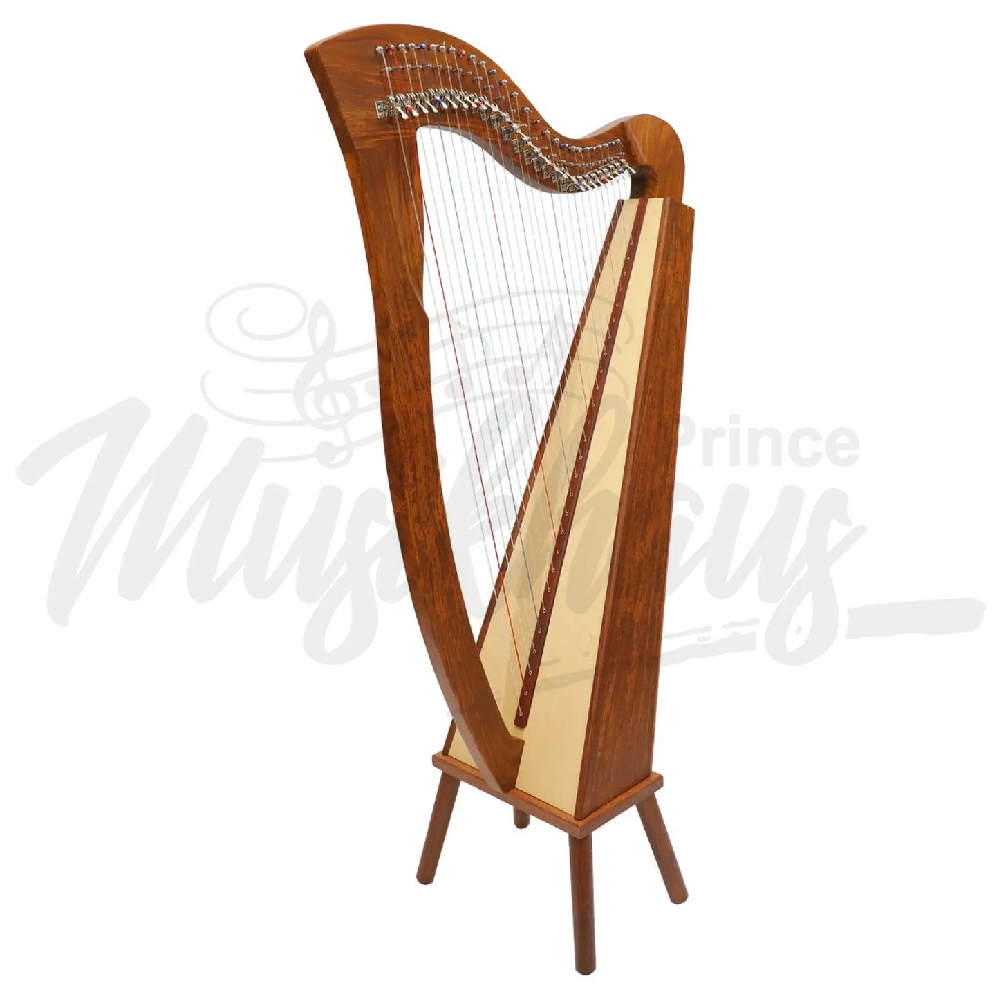 Muzikkon Mchugh Harp 27 String Rosewood Square Back