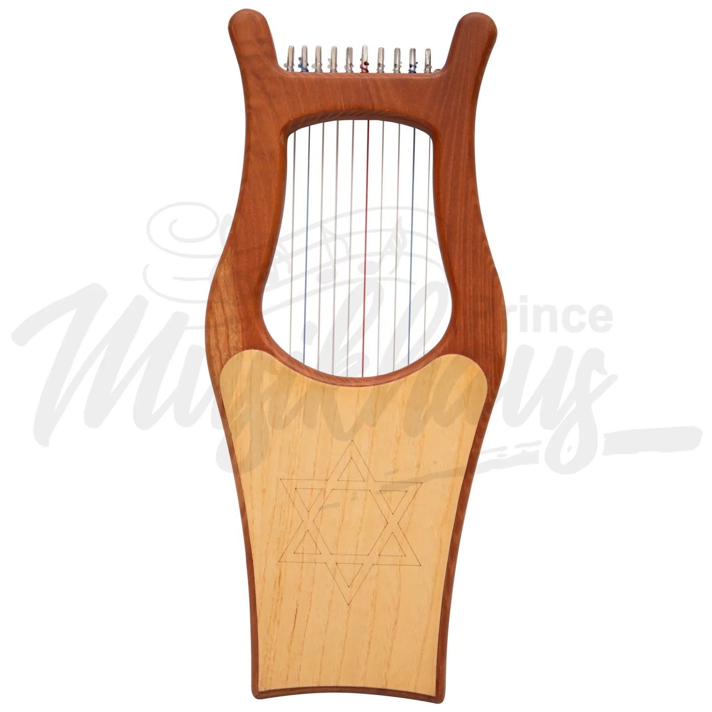 Muzikkon Mini Kinnor Harp 10 String Red Cedar