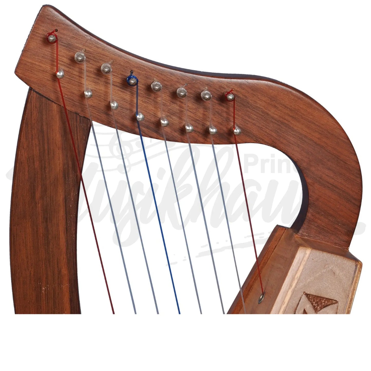 Muzikkon O’carolan Harp 8 String Walnut Knotwork