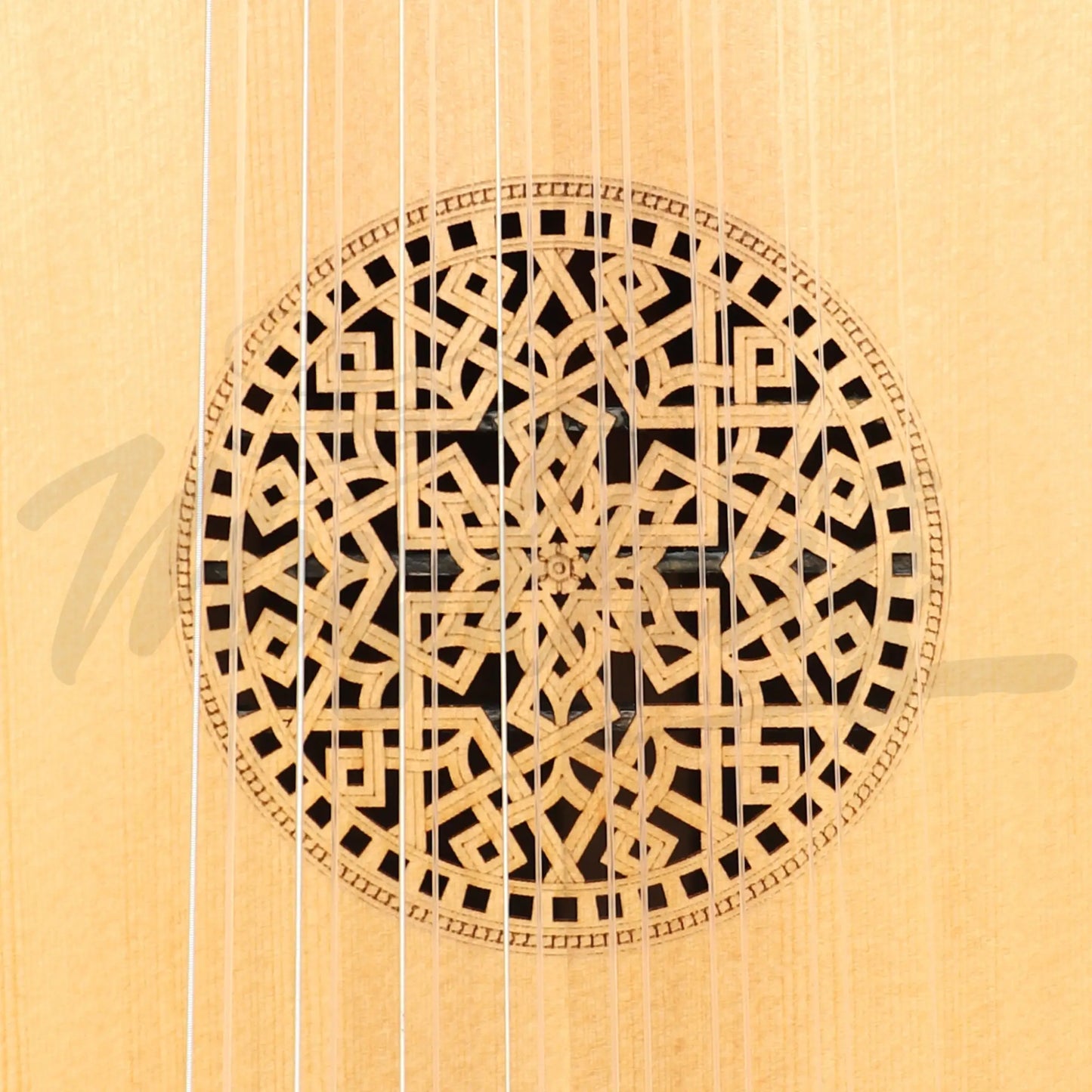 Muzikkon Renaissance Lute 8 Course Variegated Maple Walnut