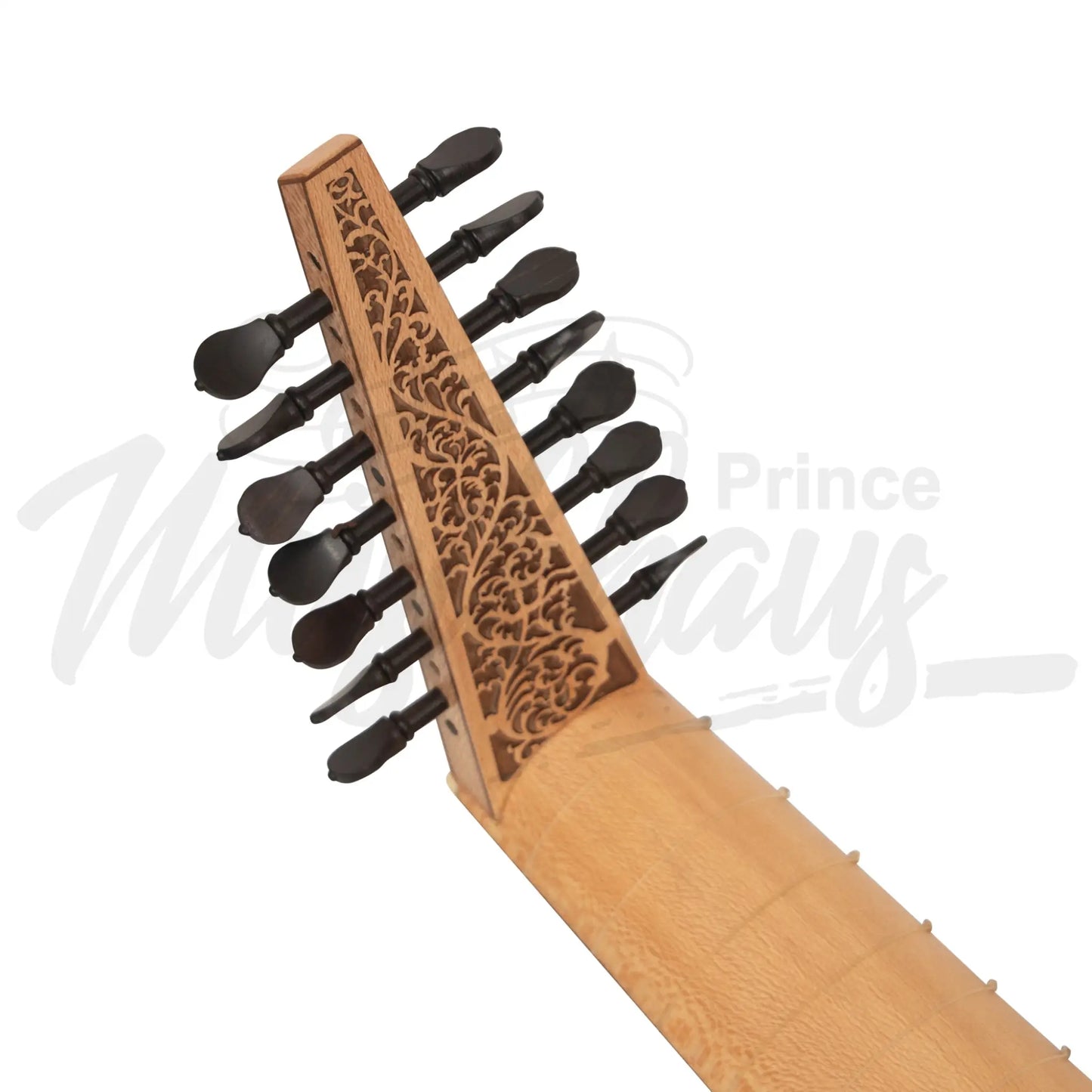 Muzikkon Renaissance Lute Deluxe 8 Course Variegated Walnut Lacewood