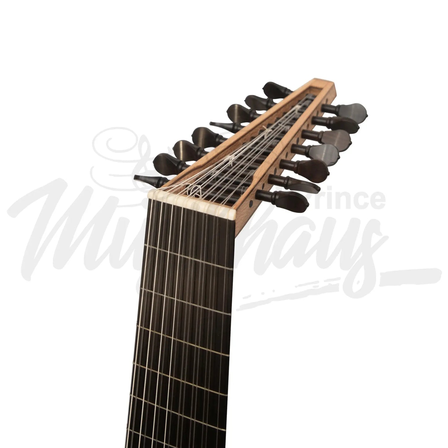 Muzikkon Renaissance Lute Deluxe 8 Course Variegated Walnut Lacewood