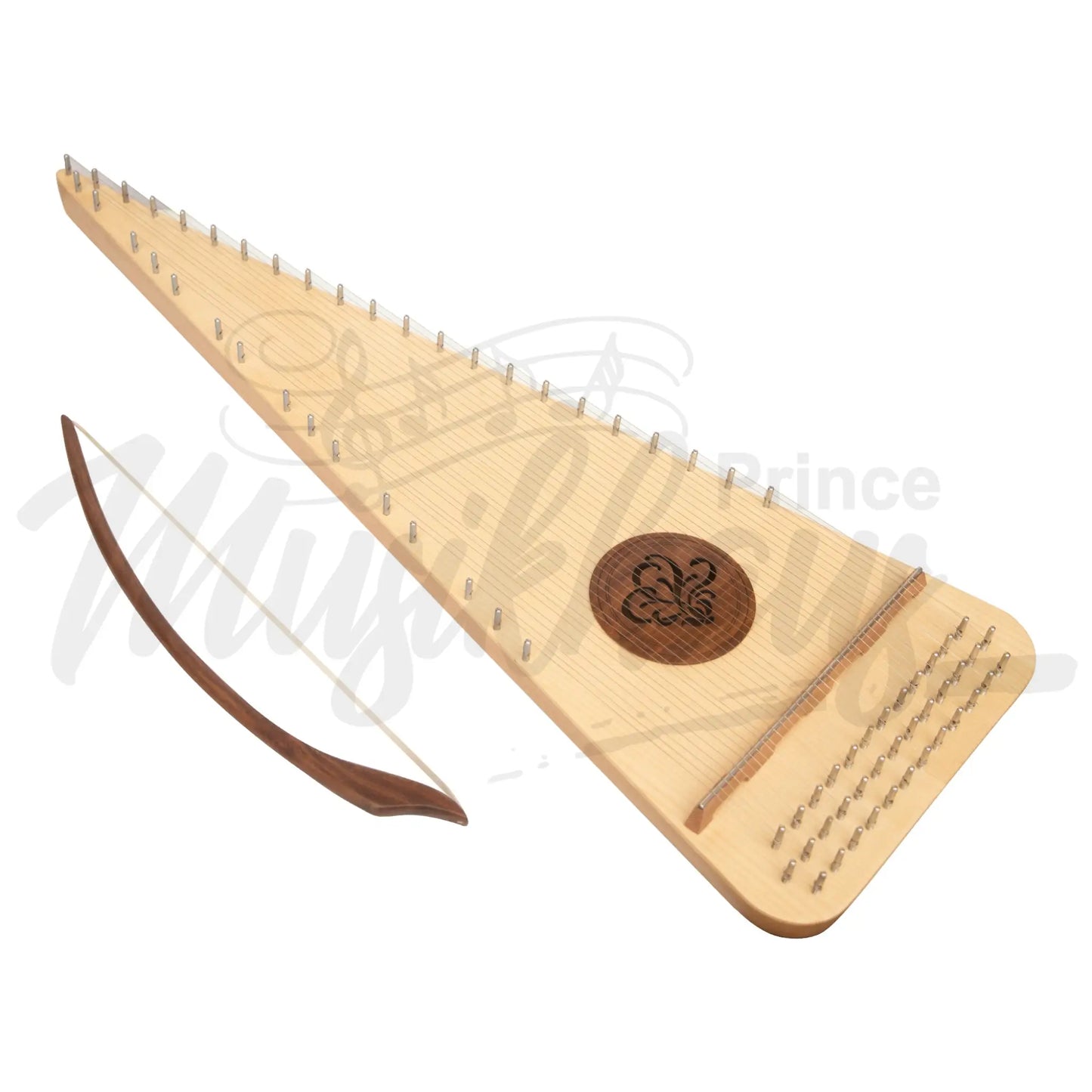 Muzikkon Round Back Bowed Psaltery Baritone Lacewood