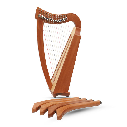 Muzikkon 15 String Trinity Ceilidh Harp Mahogany