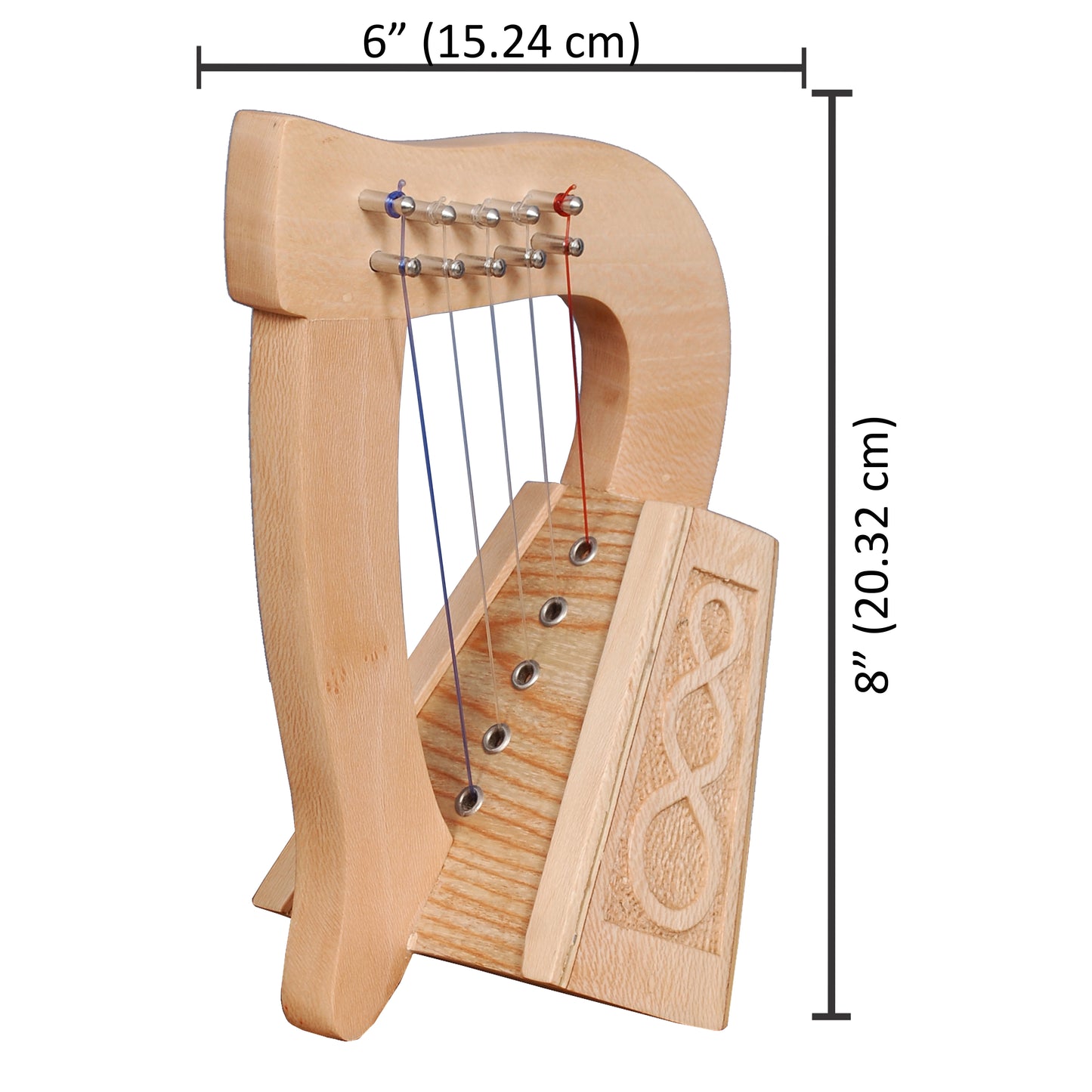 O'CAROLAN HARFE, 5-SAITEN-LACEWOOD-KNOTENARBEIT