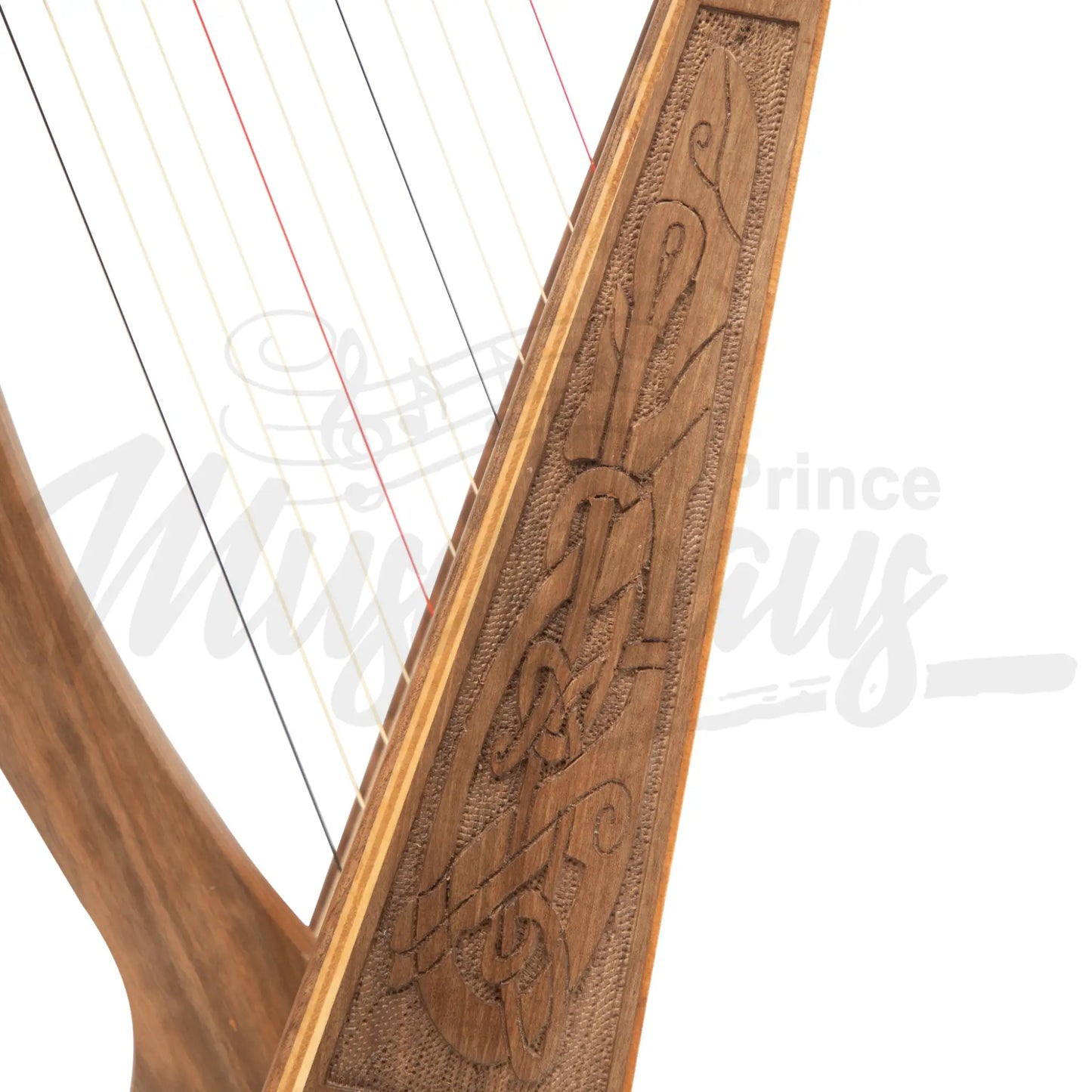 O’carolan Harp 12 String Walnut Celtic Dragon