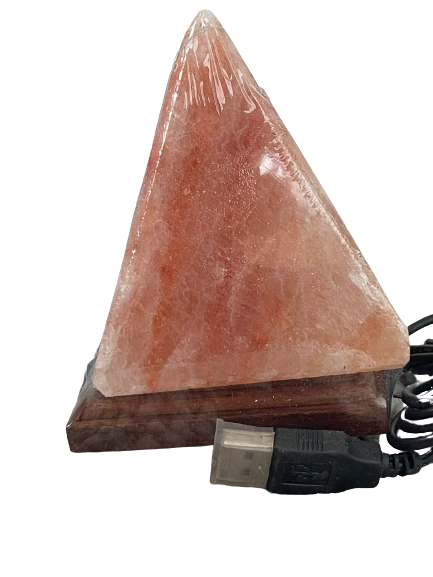Himalaya Salzlampe Mini USB Lampe in Pyramidenform