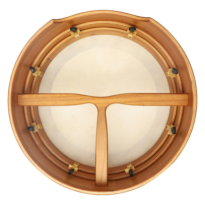 Muzikkon 16”x5" (40.5x12.5 Cm) Premium Celtic Irish Bodhran With Easy Tune System Deep Rim T- Bar & Taped Finish