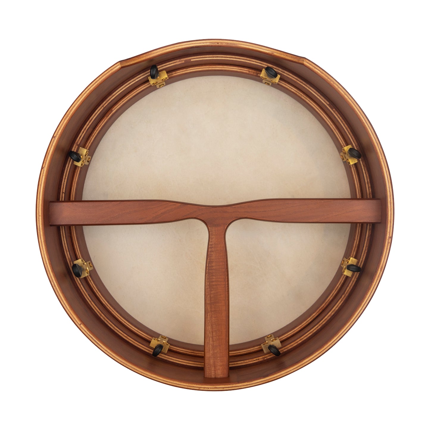 Muzikkon 16”x5" (40.5x12.5 Cm) Premium Celtic Irish Bodhran With Easy Tune System Deep Rim T- Bar & Taped Finish