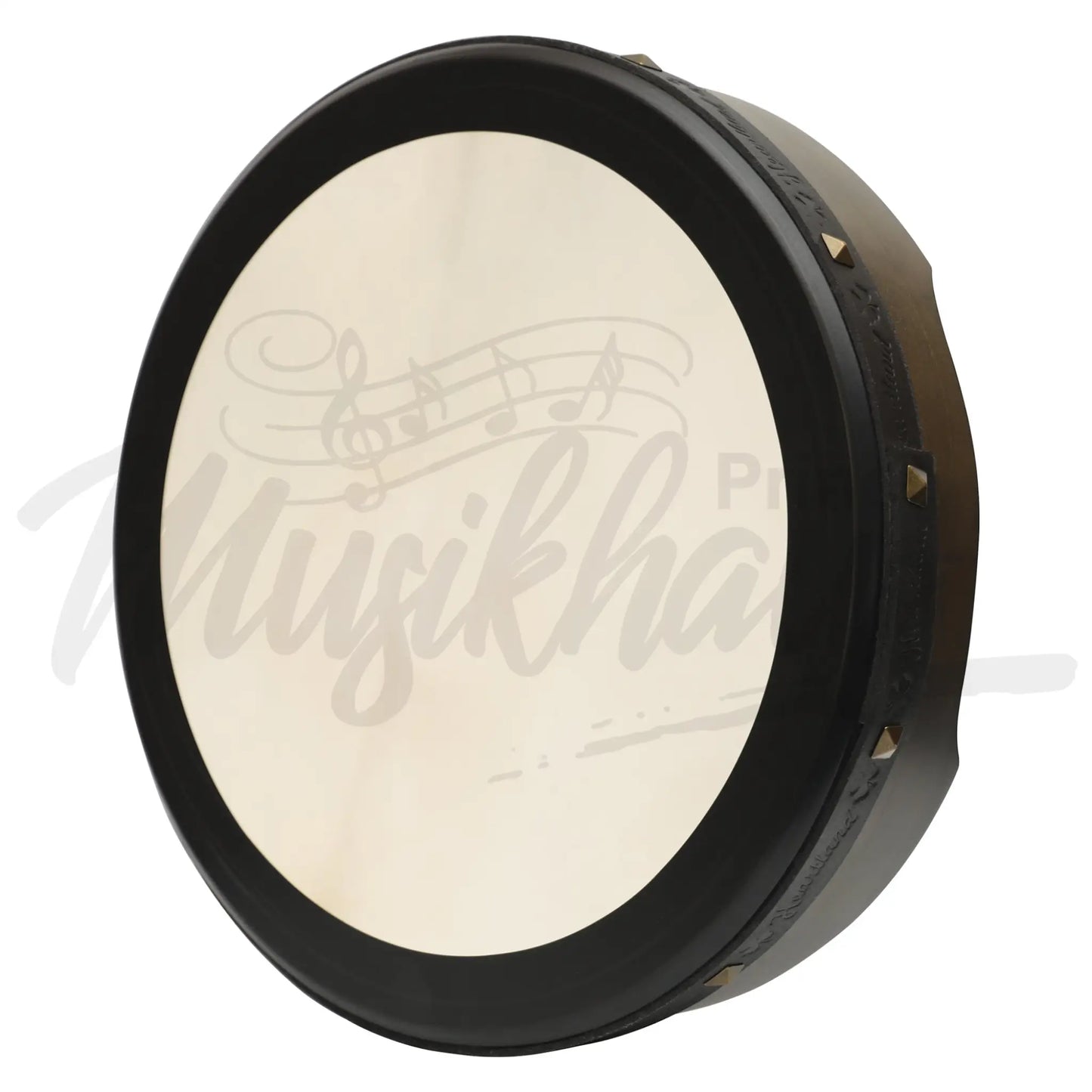 16’’X4’’ (40.6X10.1 Cm) Heartland Non Tunable Bodhran T-Bar Deep Tune Ebony