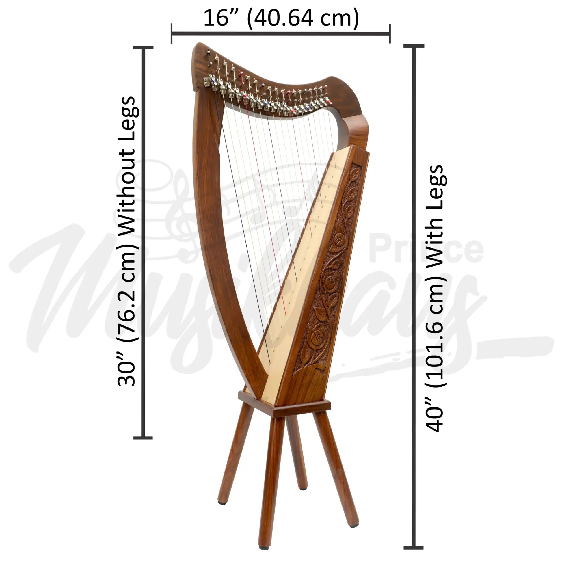 19 String Trinity Harp Rosewood