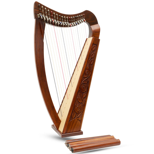 19 STRING TRINITY HARP ROSEWOOD