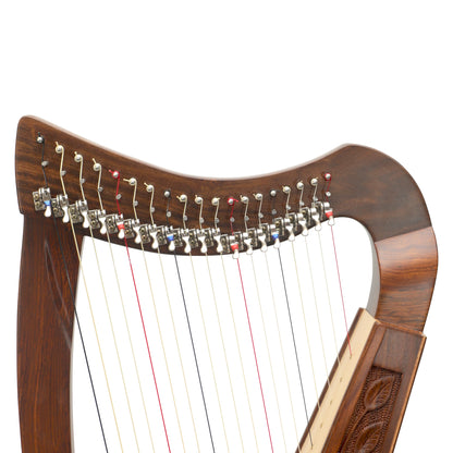 19 STRING TRINITY HARP ROSEWOOD