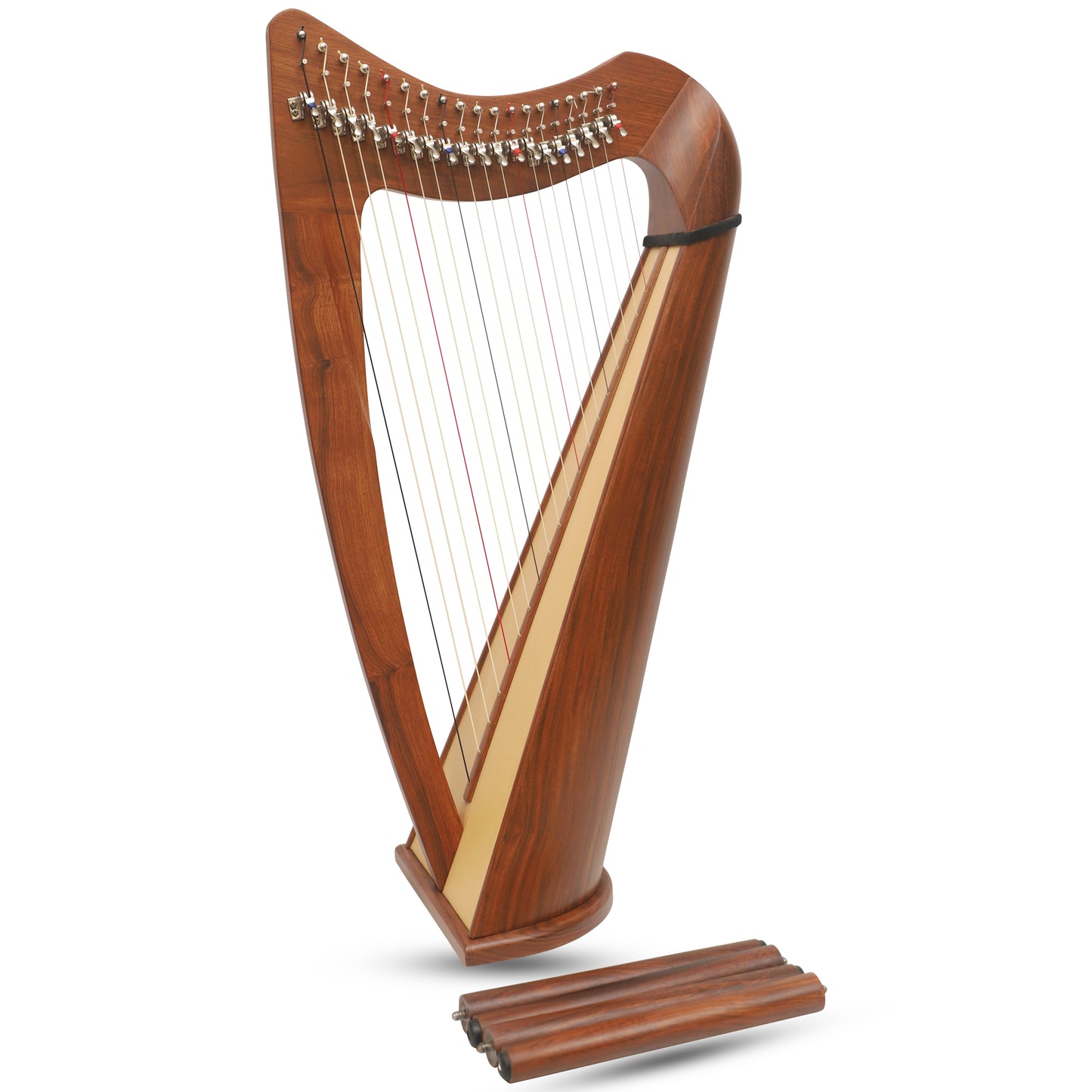 MUZIKKON 19 STRING CLADDAGH HARP ROSEWOOD