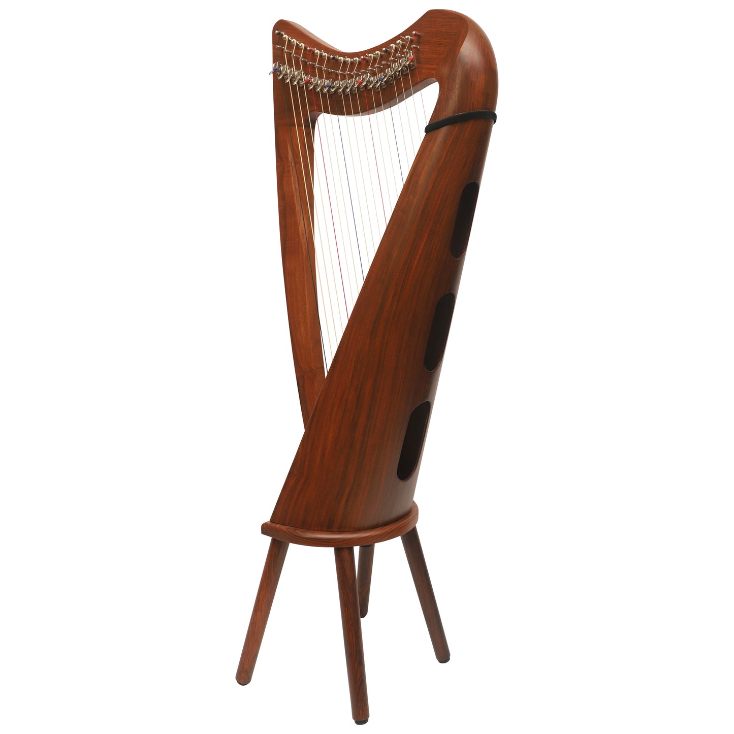 MUZIKKON 19 STRING CLADDAGH HARP ROSEWOOD