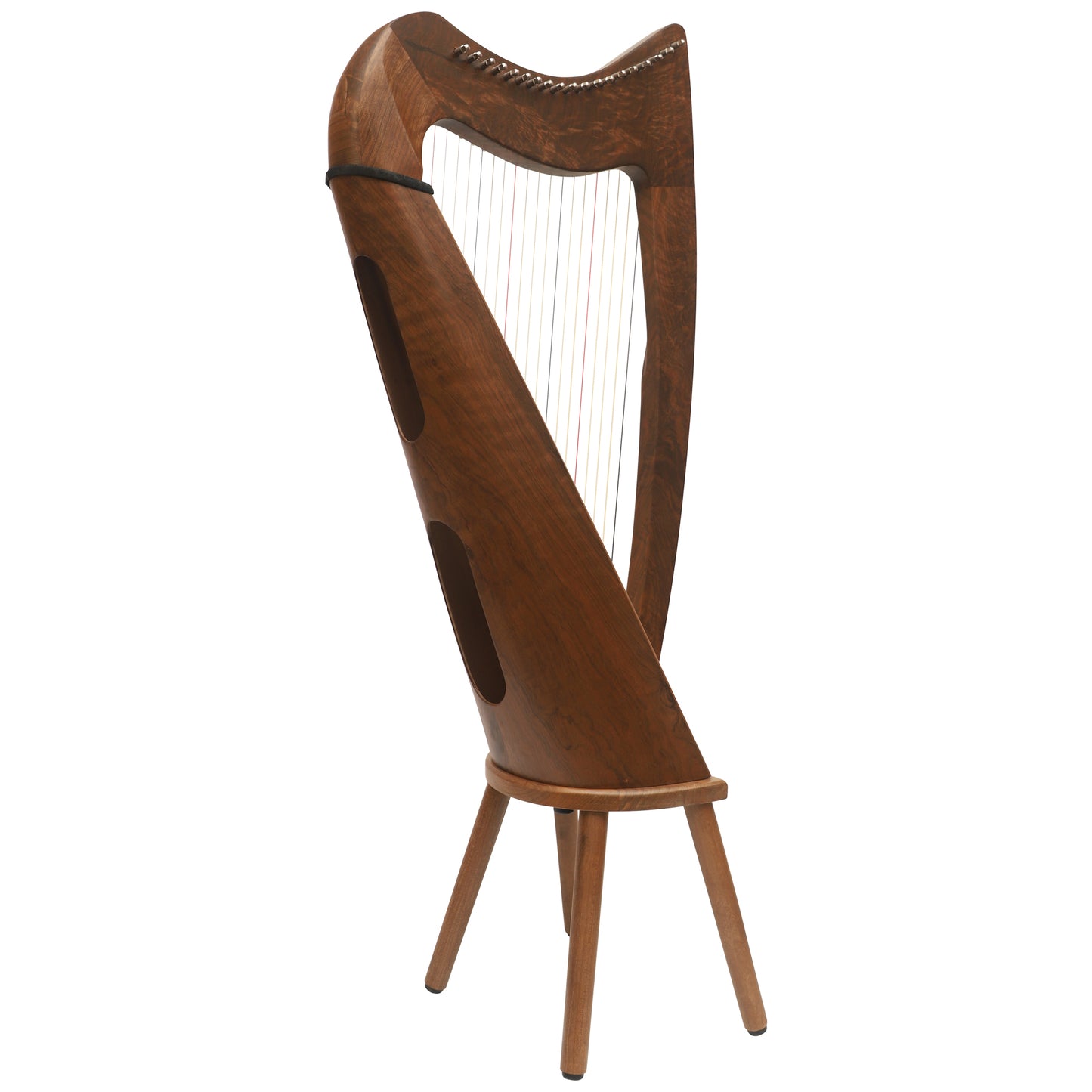 MUZIKKON 19 STRING CLADDAGH HARP WALNUT