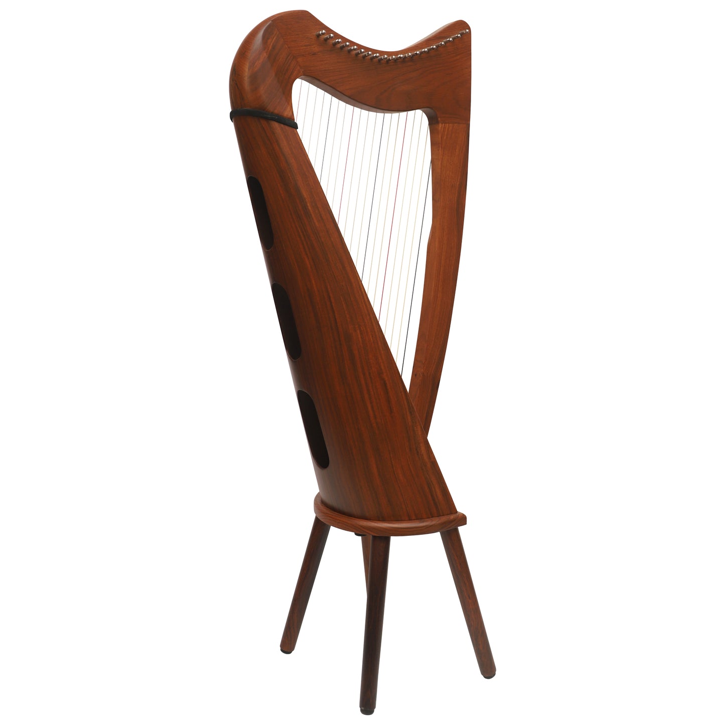 MUZIKKON 19 STRING CLADDAGH HARP ROSEWOOD