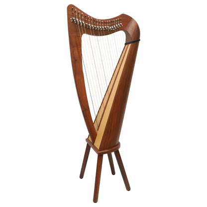 MUZIKKON 19 STRING CLADDAGH HARP ROSEWOOD