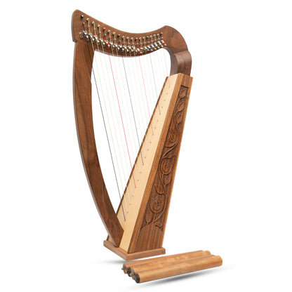 19 STRING TRINITY HARP WALNUT