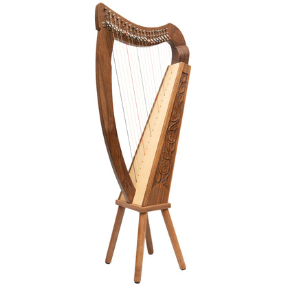 19 STRING TRINITY HARP WALNUT