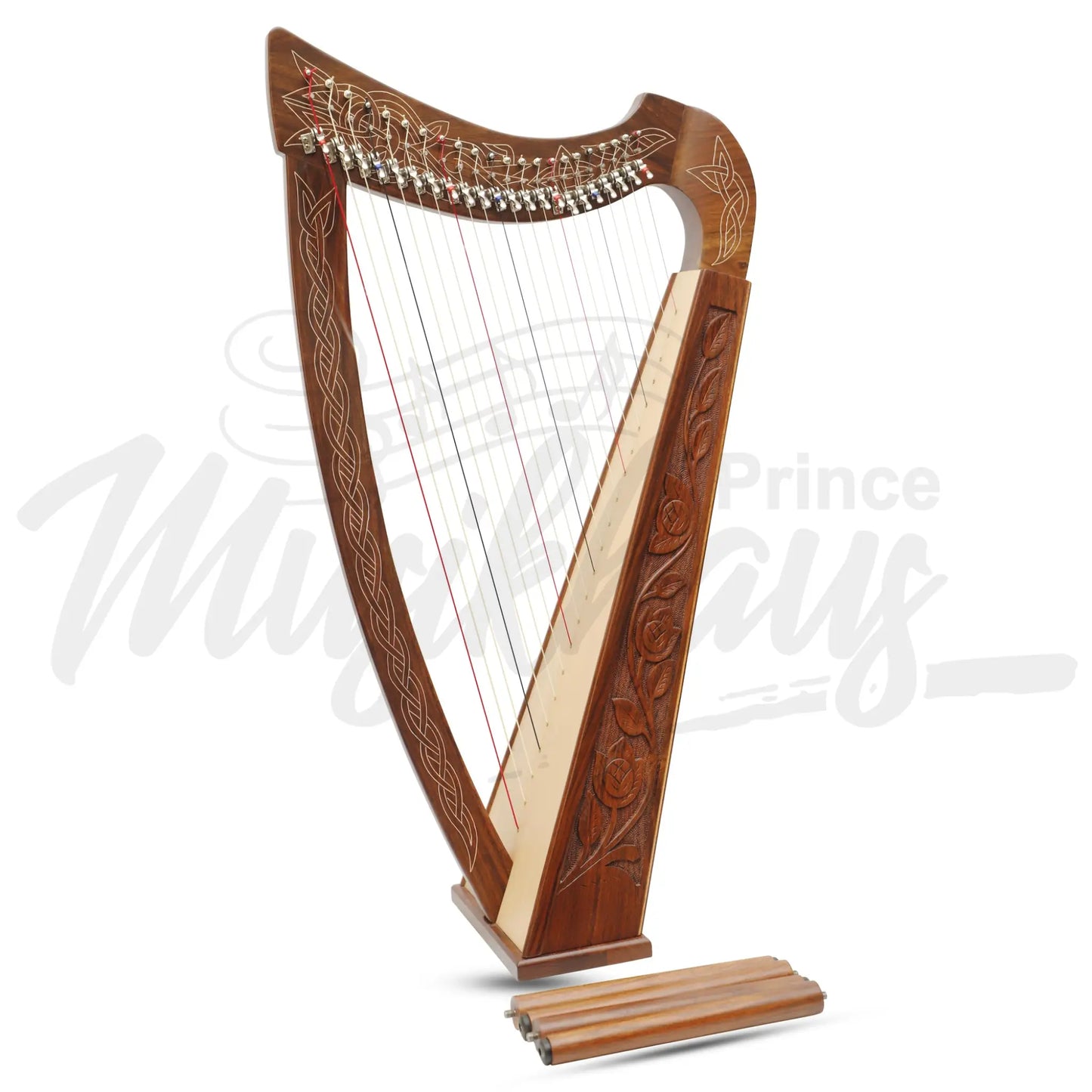 22 String Boru Harp Rosewood