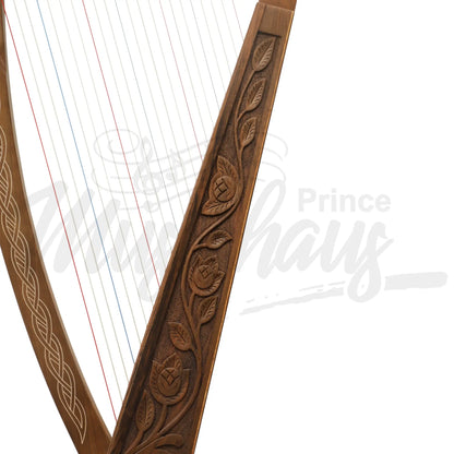 22 String Boru Harp Walnut