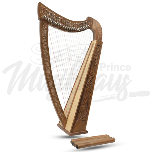 22 String Boru Harp Walnut