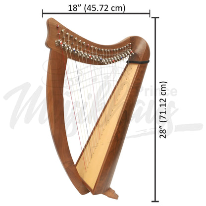 22 String Claddagh Busker Harp