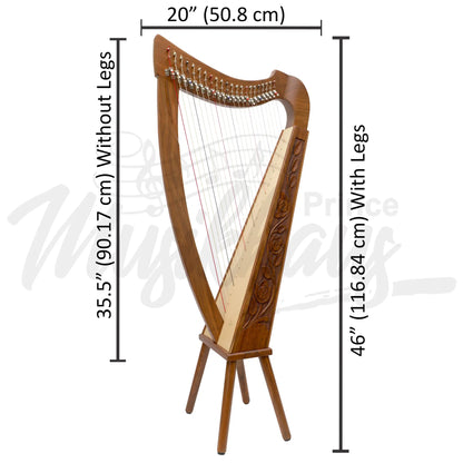 22 String Trinity Harp Rosewood