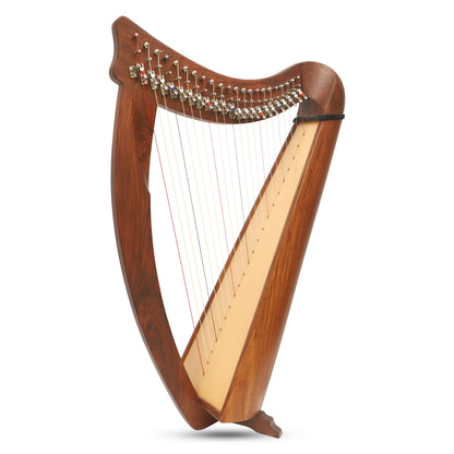 22 STRING CLADDAGH BUSKER HARP ROSEWOOD