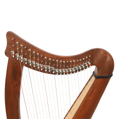 22 STRING CLADDAGH BUSKER HARP ROSEWOOD