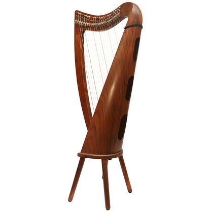 MUZIKKON 22 STRING CLADDAGH HARP ROSEWOOD