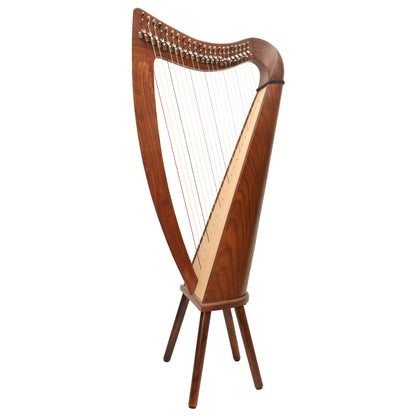 MUZIKKON 22 STRING CLADDAGH HARP ROSEWOOD