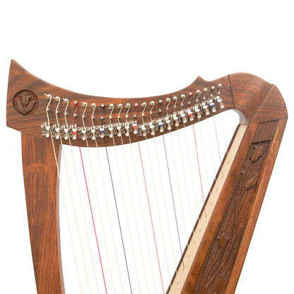 22 STRING TRINITY CRESTED HARP WALNUT