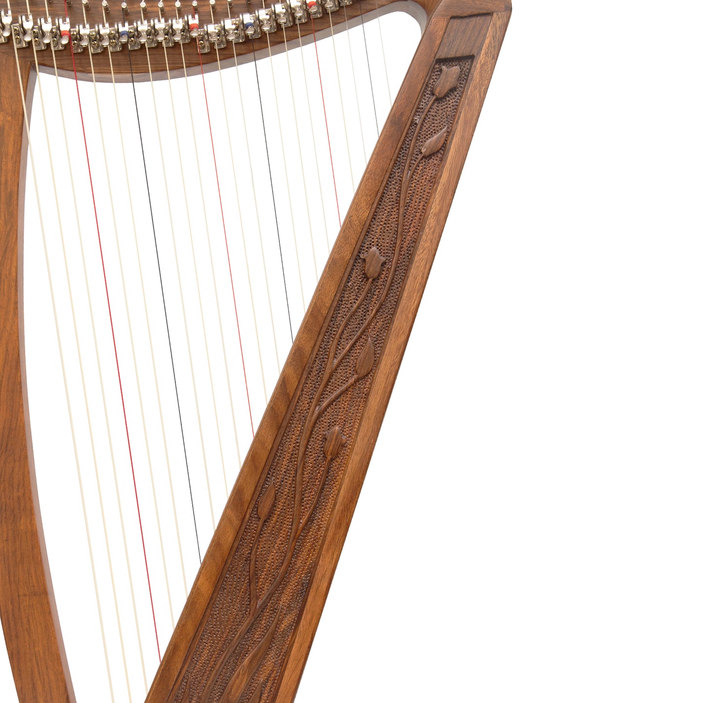 22 STRING TRINITY CRESTED HARP WALNUT