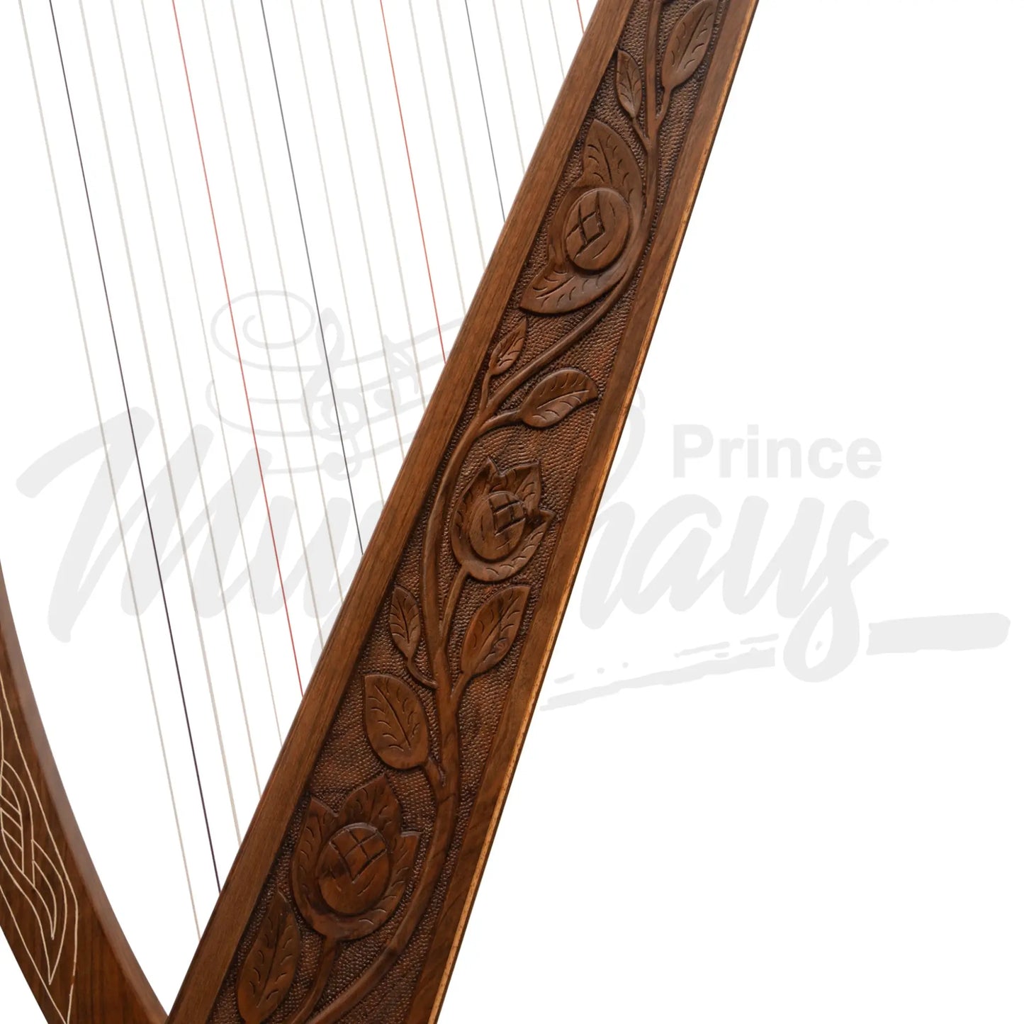 27 String Boru Harp Walnut